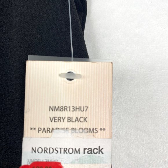 Nanette Lepore Cap Sleeve Midi Sheath Dress Black 8 - Picture 9 of 10